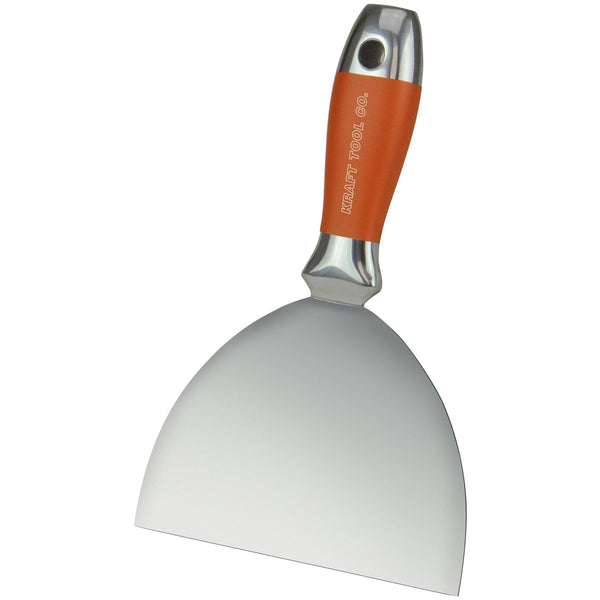 Kraft 6" Elite Series™️ One-Piece Stainless Steel Joint Knife with Sure Grip Handle - Toolriver | Online Taping Tools Boutique - Taping Knives - Kraft Tool Co.