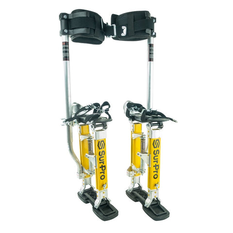 Sur-Pro 15" to 23" Quadlock Single Sided Drywall Stilts - Magnesium - Toolriver | Online Taping Tools Boutique - Stilts - Sur-Pro