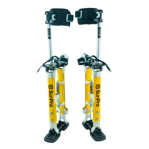 Sur-Pro 18" to 30" Quadlock Single Sided Drywall Stilts - Magnesium - Toolriver | Online Taping Tools Boutique - Stilts - Sur-Pro