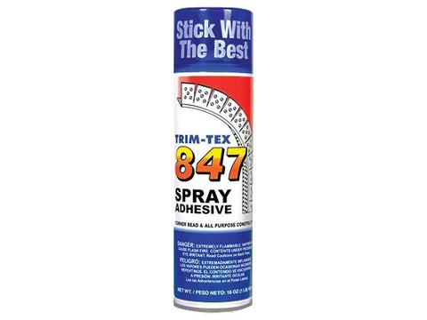 Trim-Tex 847™ Drywall Spray Adhesive 16oz Can - Toolriver | Online Taping Tool Boutique - Adhesives & Caulking - Trim-Tex Drywall Products